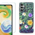 thumbnail image 1 of For Samsung Galaxy A16 5G Phone Case Cover, Shockproof Case with Tempered Glass Screen Protector, by OneToughShield - Daisy Paint, 1 of 3