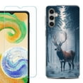 thumbnail image 1 of For Samsung Galaxy A16 5G Phone Case Cover, Shockproof Case with Tempered Glass Screen Protector, by OneToughShield - Deer Winter, 1 of 3