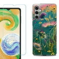 thumbnail image 1 of For Samsung Galaxy A16 5G Phone Case Cover, Shockproof Case with Tempered Glass Screen Protector, by OneToughShield - Flower Wind, 1 of 3