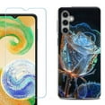 thumbnail image 1 of For Samsung Galaxy A16 5G Phone Case Cover, Shockproof Case with Tempered Glass Screen Protector, by OneToughShield - Glowing Rose, 1 of 3