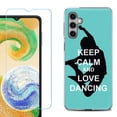 thumbnail image 1 of For Samsung Galaxy A16 5G Phone Case Cover, Shockproof Case with Tempered Glass Screen Protector, by OneToughShield - Keep Calm / Dancing, 1 of 3