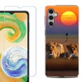 thumbnail image 1 of For Samsung Galaxy A16 5G Phone Case Cover, Shockproof Case with Tempered Glass Screen Protector, by OneToughShield - Lion Sunset, 1 of 3