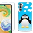 thumbnail image 1 of For Samsung Galaxy A16 5G Phone Case Cover, Shockproof Case with Tempered Glass Screen Protector, by OneToughShield - Penguin, 1 of 3