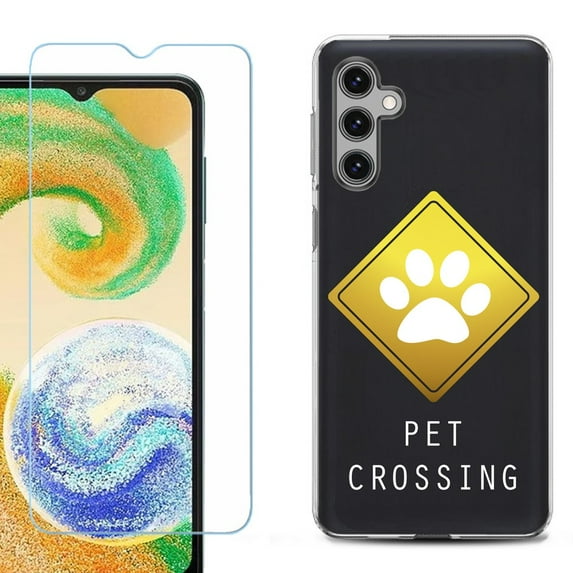 For Samsung Galaxy A16 5G Phone Case Cover, Shockproof Case with Tempered Glass Screen Protector, by OneToughShield - Pet Crossing