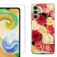 thumbnail image 1 of For Samsung Galaxy A16 5G Phone Case Cover, Shockproof Case with Tempered Glass Screen Protector, by OneToughShield - Rose Bouquet, 1 of 3