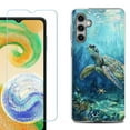 thumbnail image 1 of For Samsung Galaxy A16 5G Phone Case Cover, Shockproof Case with Tempered Glass Screen Protector, by OneToughShield - Sea Turtle Undersea, 1 of 3