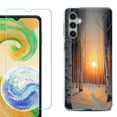 thumbnail image 1 of For Samsung Galaxy A16 5G Phone Case Cover, Shockproof Case with Tempered Glass Screen Protector, by OneToughShield - Snow Forest, 1 of 3