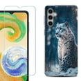 thumbnail image 1 of For Samsung Galaxy A16 5G Phone Case Cover, Shockproof Case with Tempered Glass Screen Protector, by OneToughShield - Snow Leopard, 1 of 3