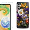 thumbnail image 1 of For Samsung Galaxy A16 5G Phone Case Cover, Shockproof Case with Tempered Glass Screen Protector, by OneToughShield - Spring Flower, 1 of 3