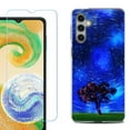 thumbnail image 1 of For Samsung Galaxy A16 5G Phone Case Cover, Shockproof Case with Tempered Glass Screen Protector, by OneToughShield - Star Trails Tree, 1 of 3