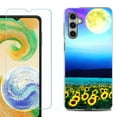 thumbnail image 1 of For Samsung Galaxy A16 5G Phone Case Cover, Shockproof Case with Tempered Glass Screen Protector, by OneToughShield - Sunflower Moon, 1 of 3