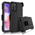 thumbnail image 1 of For Samsung Galaxy A23 5G 2022 6.6" Case, Heavy Duty Rugged Defender Case with [Belt Clip Holster] [Built in Screen Protecotr], Shockproof Full Body Protection Kickstand Cover, Black, 1 of 8
