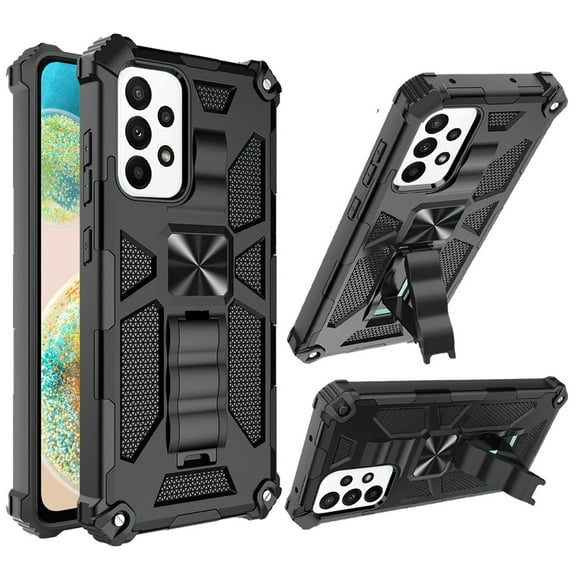 For Samsung Galaxy A23 5G Heavy Duty Stand Hybrid Shockproof [Military Grade] Rugged Protective with Built-in Kickstand Cover ,Xpm Phone Case [ Black ]