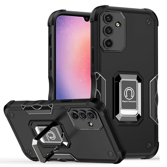 For Samsung Galaxy A24 4G Optimum Kickstand Cover Case - Black