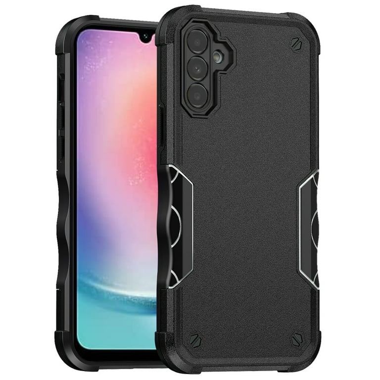 For Samsung Galaxy A24 4g Wrong Model Sticker Discounted Exquisite Tough  Shockproof Hybrid Case Cover - Black