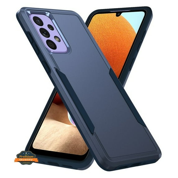 For Samsung Galaxy A25 5G Hybrid Bumper Rugged Dual Layer 2in1 Heavy-Duty Military-Grade Rugged TPU Rubber PC Defender Phone Case Cover by Xpression - Blue