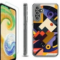 thumbnail image 1 of For Samsung Galaxy A26 5G Phone Case Cover, Shockproof Bumper Hybrid Case with Tempered Glass Screen Protector, by OneToughShield - Abstract Art, 1 of 3