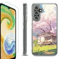 thumbnail image 1 of For Samsung Galaxy A26 5G Phone Case Cover, Shockproof Bumper Hybrid Case with Tempered Glass Screen Protector, by OneToughShield - Aura Spring, 1 of 3