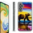 thumbnail image 1 of For Samsung Galaxy A26 5G Phone Case Cover, Shockproof Bumper Hybrid Case with Tempered Glass Screen Protector, by OneToughShield - Bear, 1 of 3