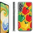 thumbnail image 1 of For Samsung Galaxy A26 5G Phone Case Cover, Shockproof Bumper Hybrid Case with Tempered Glass Screen Protector, by OneToughShield - Bell Pepper, 1 of 3