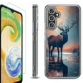 thumbnail image 1 of For Samsung Galaxy A26 5G Phone Case Cover, Shockproof Bumper Hybrid Case with Tempered Glass Screen Protector, by OneToughShield - Deer Autumn, 1 of 3