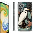 thumbnail image 1 of For Samsung Galaxy A26 5G Phone Case Cover, Shockproof Bumper Hybrid Case with Tempered Glass Screen Protector, by OneToughShield - Egret, 1 of 3