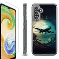thumbnail image 1 of For Samsung Galaxy A26 5G Phone Case Cover, Shockproof Bumper Hybrid Case with Tempered Glass Screen Protector, by OneToughShield - Flight Tracker, 1 of 3