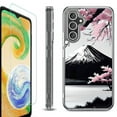 thumbnail image 1 of For Samsung Galaxy A26 5G Phone Case Cover, Shockproof Bumper Hybrid Case with Tempered Glass Screen Protector, by OneToughShield - Fuji Sakura, 1 of 3