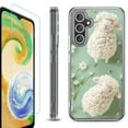 thumbnail image 1 of For Samsung Galaxy A26 5G Phone Case Cover, Shockproof Bumper Hybrid Case with Tempered Glass Screen Protector, by OneToughShield - Little Sheep, 1 of 3