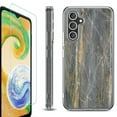 thumbnail image 1 of For Samsung Galaxy A26 5G Phone Case Cover, Shockproof Bumper Hybrid Case with Tempered Glass Screen Protector, by OneToughShield - Marble/Camo, 1 of 3