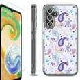 thumbnail image 1 of For Samsung Galaxy A26 5G Phone Case Cover, Shockproof Bumper Hybrid Case with Tempered Glass Screen Protector, by OneToughShield - Paisley Purple, 1 of 3