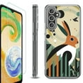 thumbnail image 1 of For Samsung Galaxy A26 5G Phone Case Cover, Shockproof Bumper Hybrid Case with Tempered Glass Screen Protector, by OneToughShield - Rabbit, 1 of 3