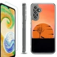 thumbnail image 1 of For Samsung Galaxy A26 5G Phone Case Cover, Shockproof Bumper Hybrid Case with Tempered Glass Screen Protector, by OneToughShield - Sunset Dachshund, 1 of 3