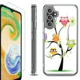 thumbnail image 1 of For Samsung Galaxy A26 5G Phone Case Cover, Shockproof Bumper Hybrid Case with Tempered Glass Screen Protector, by OneToughShield - Tree Owl, 1 of 3