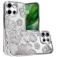 thumbnail image 1 of For Samsung A26 5G Case Bling Floral 3D Glitter Phone Cover + Tempered Glass, 1 of 4