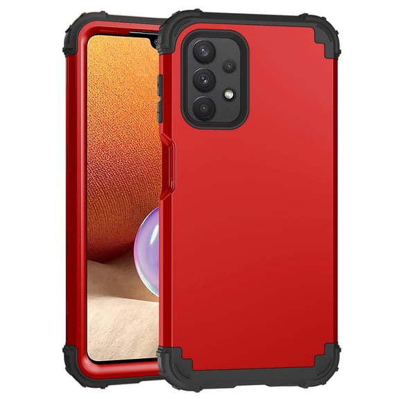 For Samsung Galaxy A32 5G Case, Dual Layer Slim Heavy Duty Hybrid Rugged Shockproof Anti-Scratch Protective Back Phone Cover