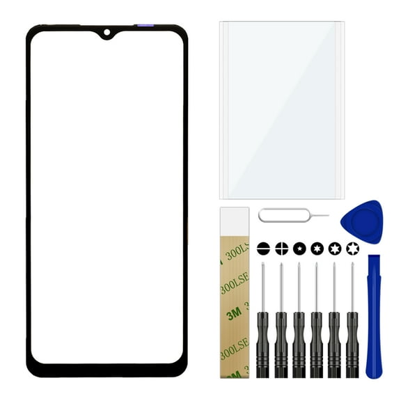 For Samsung Galaxy A32 5G SM-A326B/DS Replacement Front Glass Lens Screen Door Tool Black