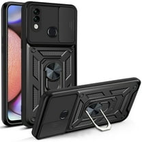 For Samsung Galaxy A32 Case, Ring Kickstand Magnetic & Slide Camera Protector Military-Grade Hybrid Rugged Drop Protection Phone Cover