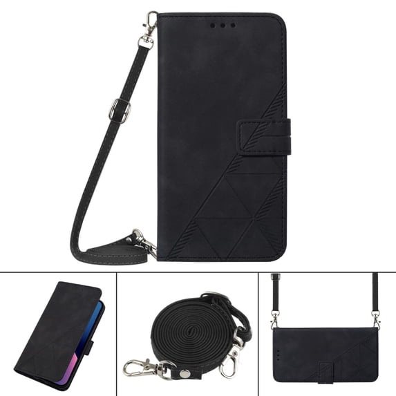For Samsung Galaxy A33 5G Crossbody 3D Embossed Flip Leather Phone Case