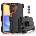 thumbnail image 1 of For Samsung Galaxy A35 5G 6.6" Case,Heavy Duty Rugged Defender Case with [Belt Clip Holster] [Built in Screen Protecotr], Shockproof Full Body Protection Kickstand Cover, Orange, 1 of 10