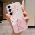 For Samsung Galaxy A35 5G Clear Letter Flowers Fashion Phone Cover Soft