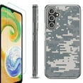 thumbnail image 1 of For Samsung Galaxy A35 5G Phone Case Cover, Shockproof Bumper Hybrid Case with Tempered Glass Screen Protector, by OneToughShield - Digital Camo, 1 of 3