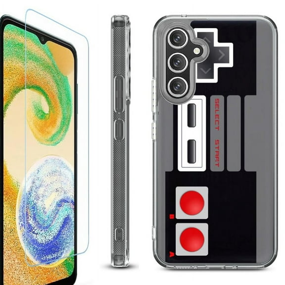 For Samsung Galaxy A35 5G Phone Case Cover, Shockproof Bumper Hybrid Case with Tempered Glass Screen Protector, by OneToughShield - Game Controller