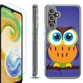 thumbnail image 1 of For Samsung Galaxy A35 5G Phone Case Cover, Shockproof Bumper Hybrid Case with Tempered Glass Screen Protector, by OneToughShield - Night Owl, 1 of 3