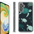 thumbnail image 1 of For Samsung Galaxy A35 5G Phone Case Cover, Shockproof Bumper Hybrid Case with Tempered Glass Screen Protector, by OneToughShield - Sea Turtle Mix, 1 of 3