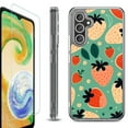 thumbnail image 1 of For Samsung Galaxy A35 5G Phone Case Cover, Shockproof Bumper Hybrid Case with Tempered Glass Screen Protector, by OneToughShield - Stawberry Mix, 1 of 3