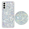 thumbnail image 1 of For Samsung Galaxy A35 Case,Cute Glitter Bling Twinkle Stardust with Drop Protection Shockproof Soft TPU Slim Flexible Phone Case Girls/Women Protective case for Samsung A35,White, 1 of 6