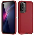 thumbnail image 1 of For Samsung Galaxy A36 5G 6.7inch Shockproof Rugged Full Body Protection Heavy Duty Dust/Drop Proof 3-Layer Cover Case​,Red,For Galaxy A36(5G), 1 of 7
