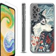 thumbnail image 1 of For Samsung Galaxy A36 5G Phone Case Cover, Shockproof Bumper Hybrid Case with Tempered Glass Screen Protector, by OneToughShield - Calm Husky, 1 of 3