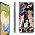 thumbnail image 1 of For Samsung Galaxy A36 5G Phone Case Cover, Shockproof Bumper Hybrid Case with Tempered Glass Screen Protector, by OneToughShield - Cat Craft, 1 of 3